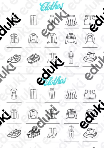 Anglais Les v tements Clothes Ressource p dagogique pour ton