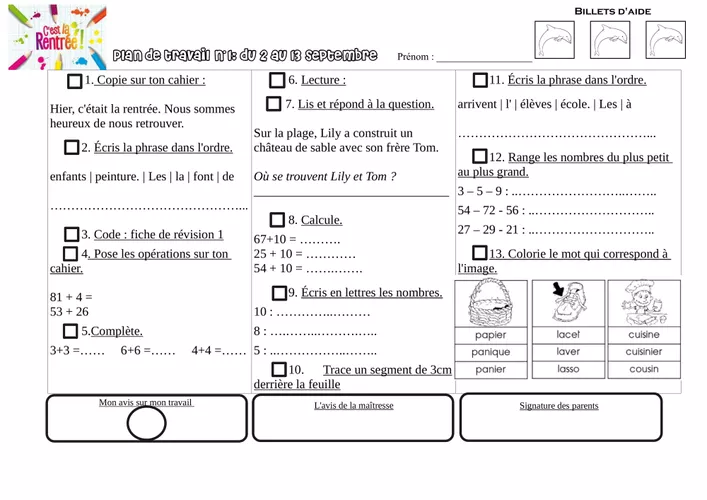 Plan De Travail CE1 Et CE2 Pour L ann e Ressource P dagogique Pour Plan De Travail CE1 Et CE2 Pour L ann e Ressource P dagogique Pour