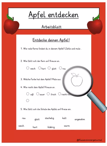 apfel arbeitsblatt apfel uber mehrere sinne entdecken Arbeitsblatt Apfel Kindergarten
Apfel Arbeitsblatt Apfel über mehrere Sinne entdecken