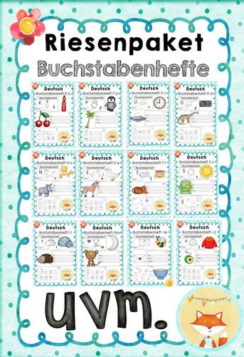 Riesenpaket: Buchstabenhefte – Unterrichtsmaterial in den Fächern DaZ
