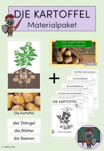kartoffel materialpaket Kartoffel Arbeitsblatt
Die Kartoffel Materialpaket – Unterrichtsmaterial in den Fächern