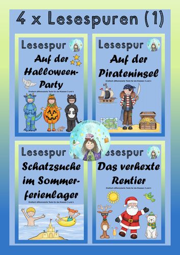 4 X Lesespuren 1 Ab Klasse 3 Unterrichtsmaterial In Den Fachern Daz Daf Deutsch Fachubergreifendes
