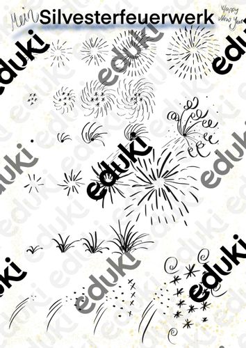 Kostenloses bild auf pixabay Silvester: Feuerwerk und Raketen zeichnen – Unterrichtsmaterial in den