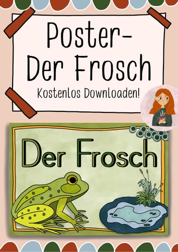 Plakat der Frosch - kostenlos downloaden – Unterrichtsmaterial in den  Fächern Biologie & Sachunterricht