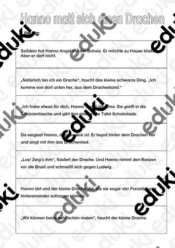 arbeitsblatt hanno malt sich einen drachen saetze sortieren mit loesung Hanno Malt Sich Einen Drachen Arbeitsblätter
Arbeitsblatt "Hanno malt sich einen Drachen" Sätze sortieren mit Lösung