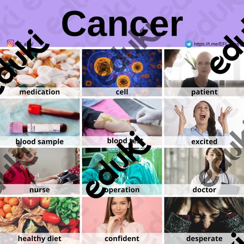Vocabulary Cancer material de la siguiente asignatura English / Inglés