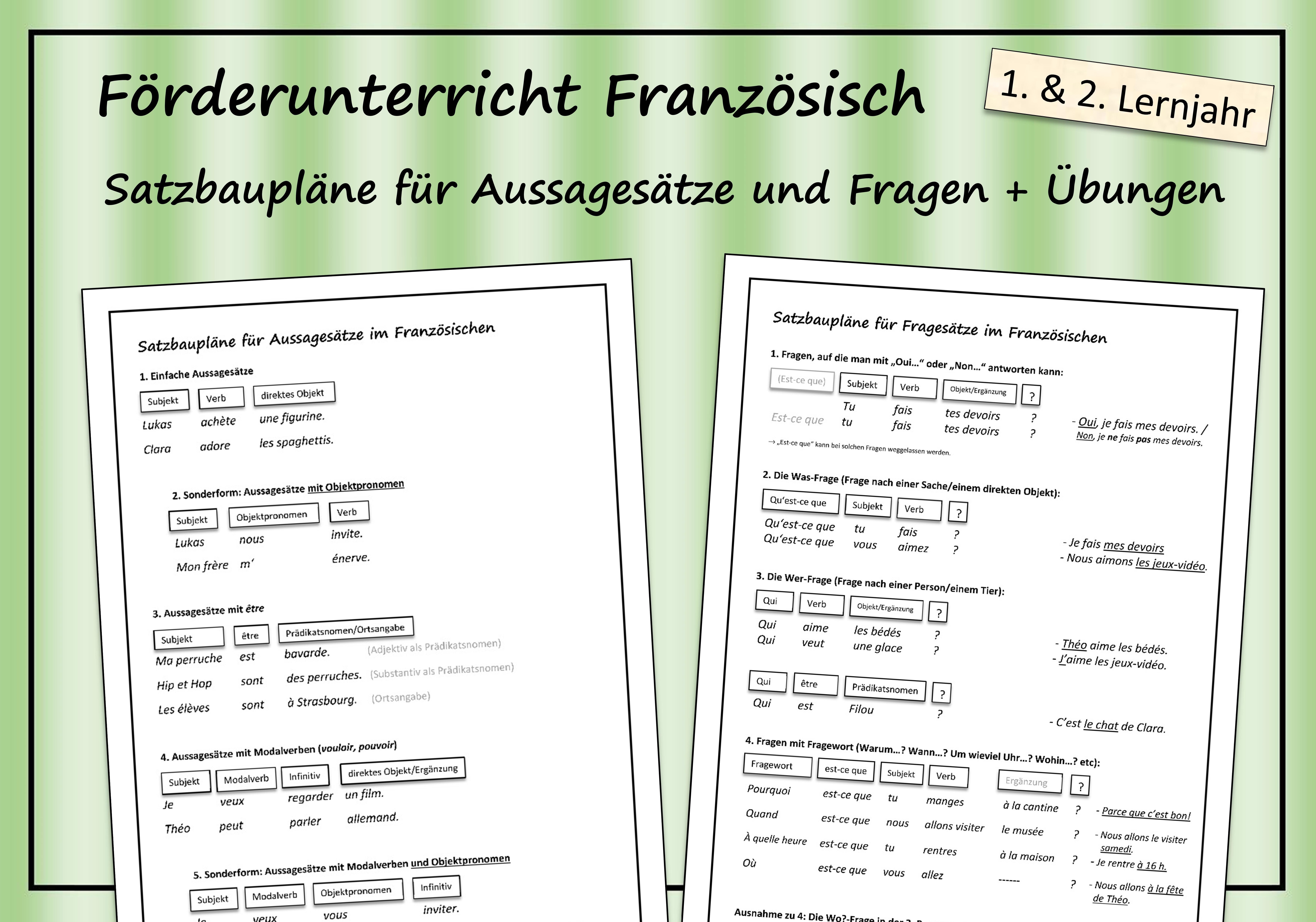 Tipp für Französisch-Lehrkräfte der Klassen 6: Am Schuljahrsende den Satzbau kognitivieren