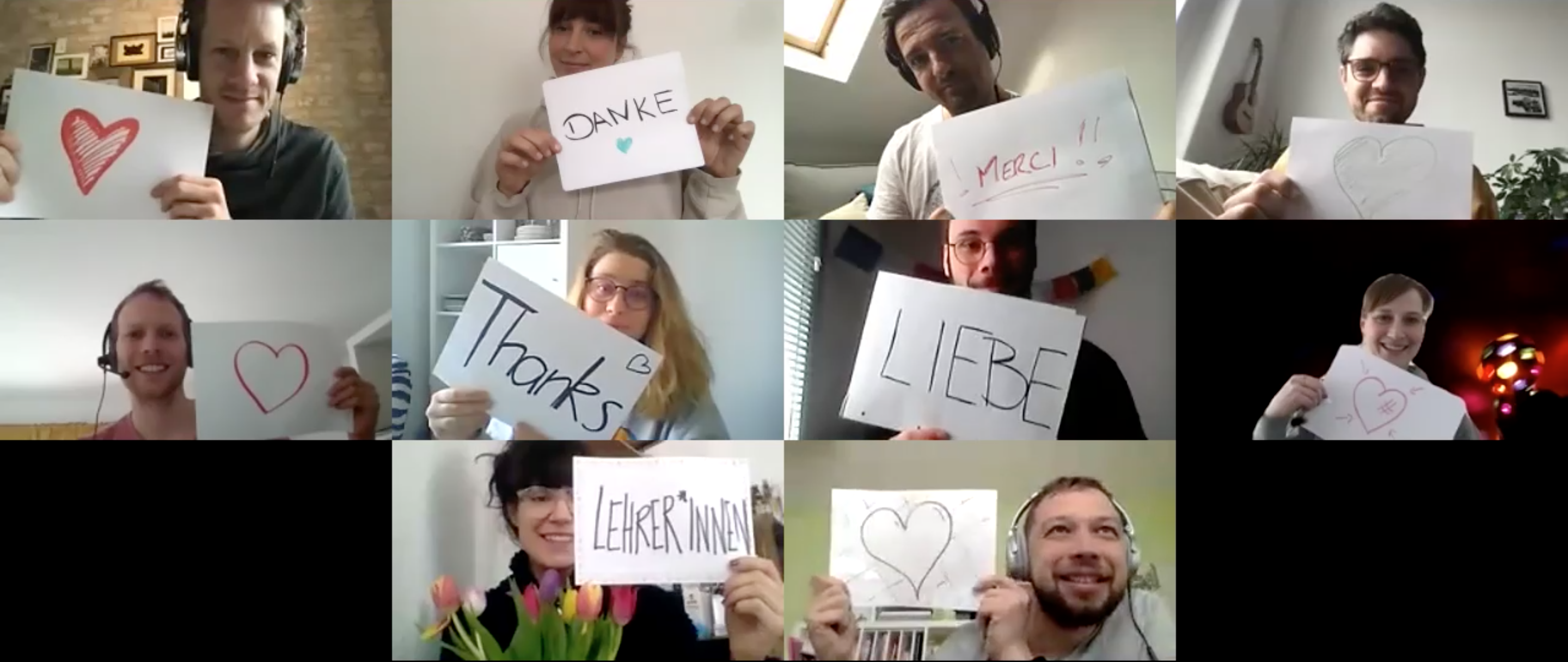 Wir möchten allen Lehrerinnen und Lehrern danken!!!