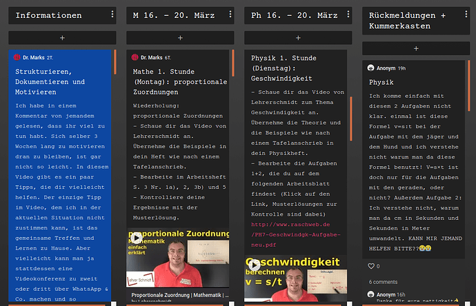 Digitale Pinnwand: Homeschooling mit Padlet