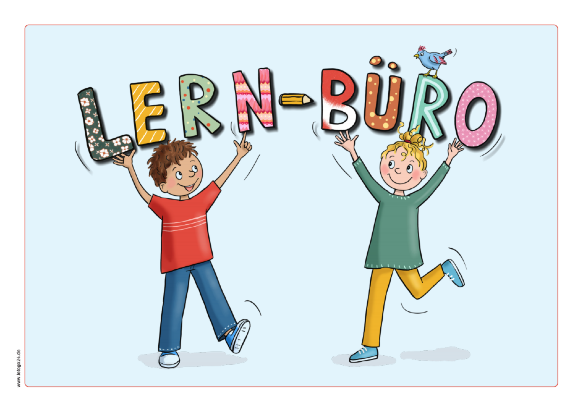 Türschild: LERN-BÜRO