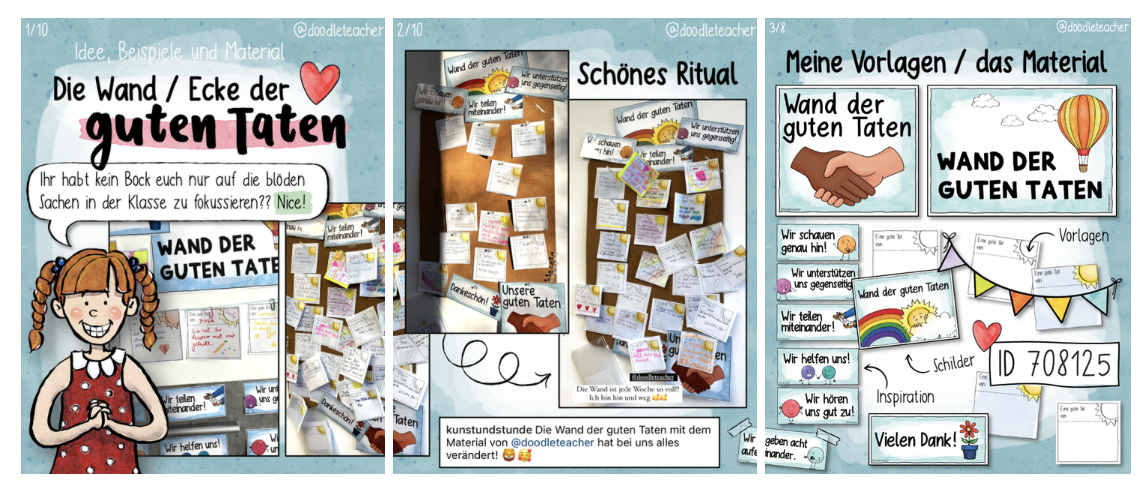 Die Wand der guten Taten - ein wertschätzendes Ritual für dein Klassenzimmer