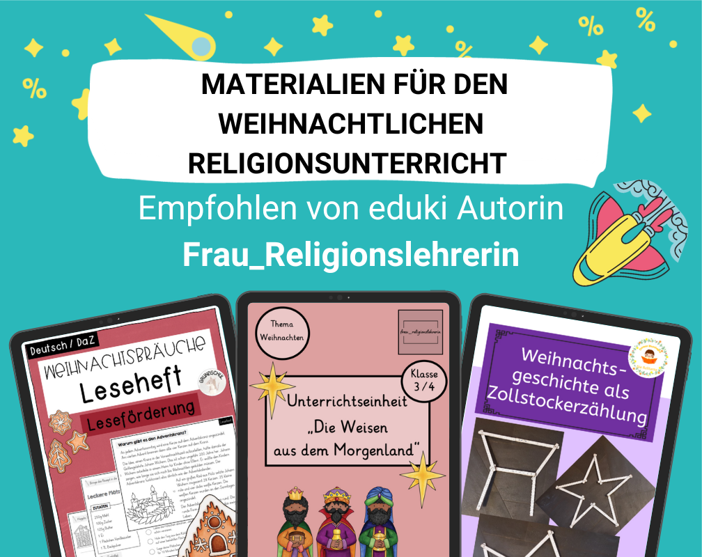 Unsere Autorin Frau_Religionslehrerin empfiehlt 9 tolle Materialien für den Religionsunterricht in der Weihnachtszeit