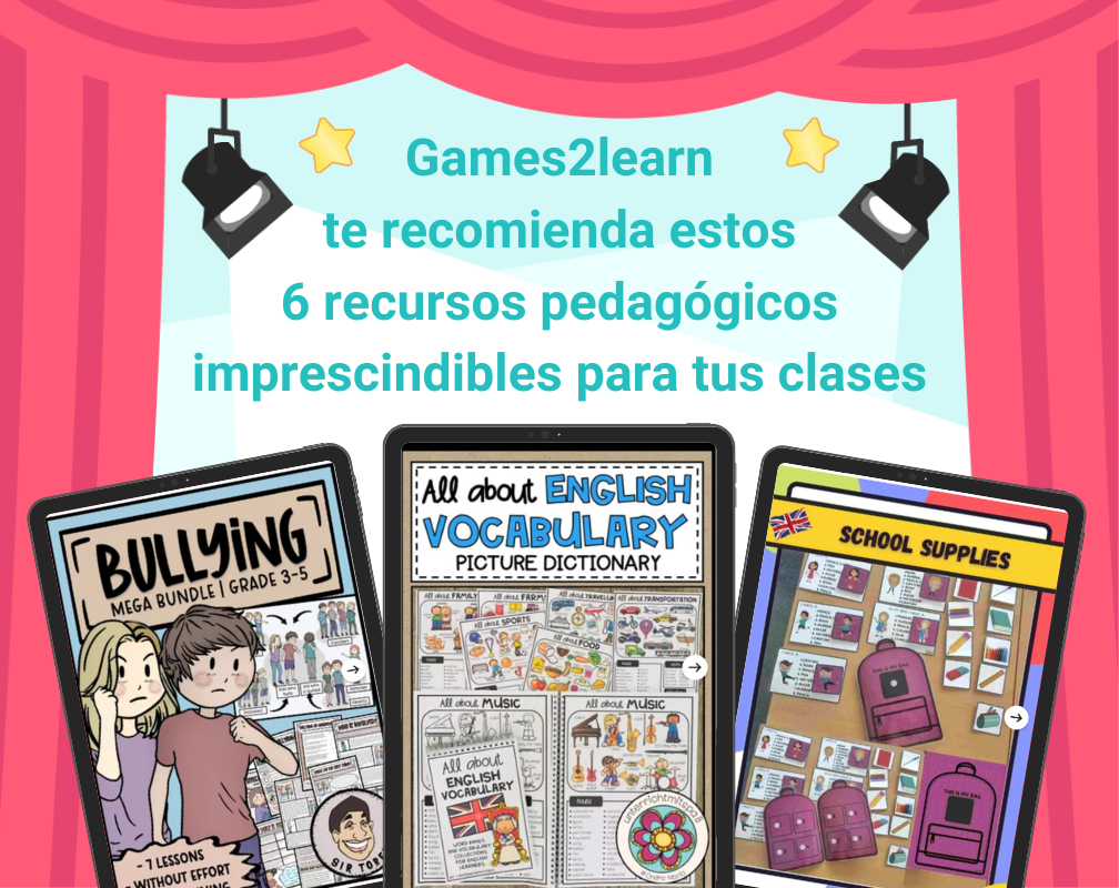 La autora Games2learn te recomienda estos 6 recursos pedagógicos imprescindibles para tus clases
