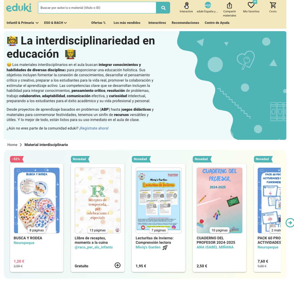 Interdisciplinariedad en educación
