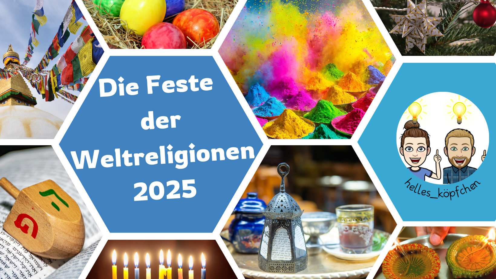 Feste der Weltreligionen im Jahr 2025