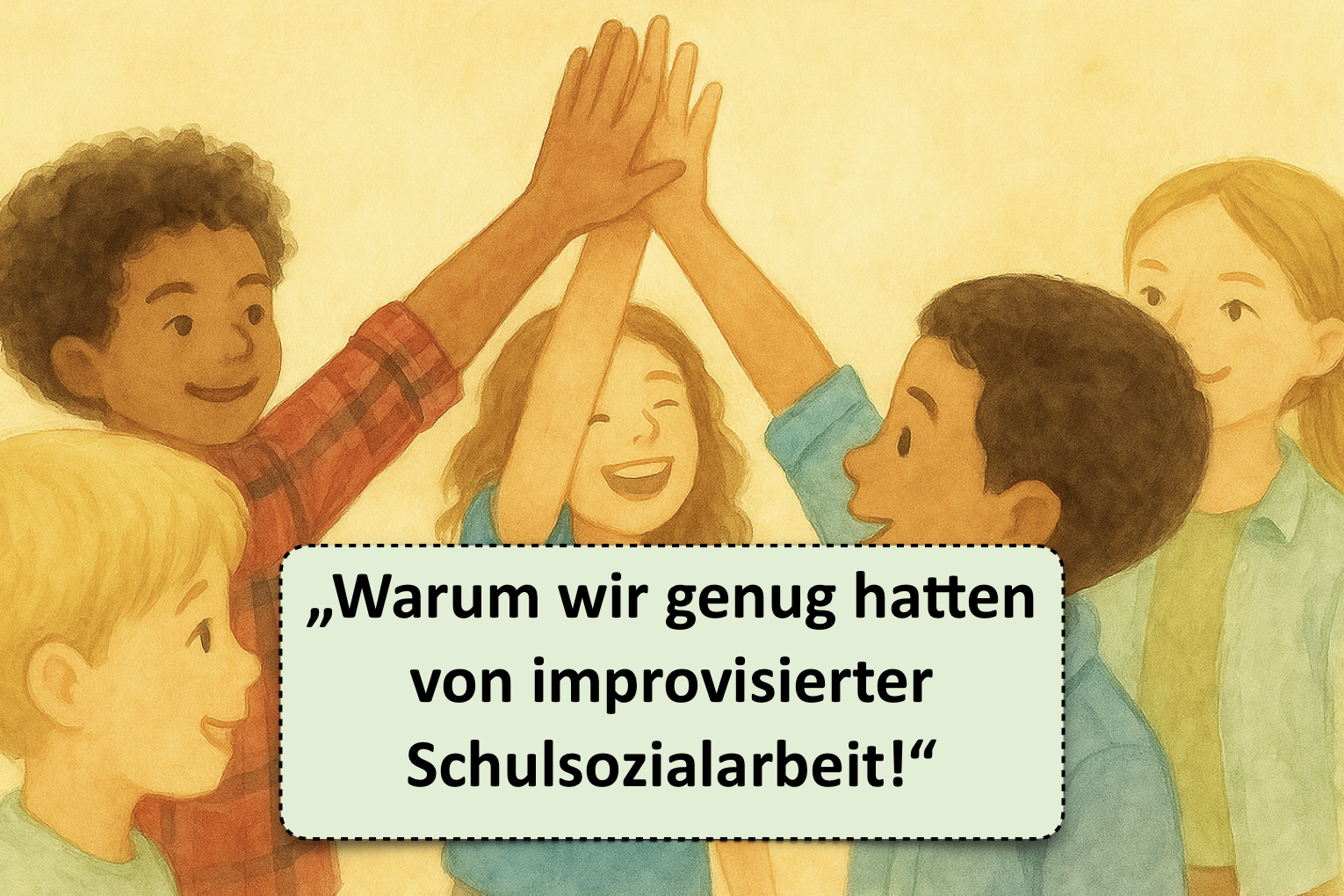 Warum wir genug hatten von improvisierter Schulsozialarbeit!