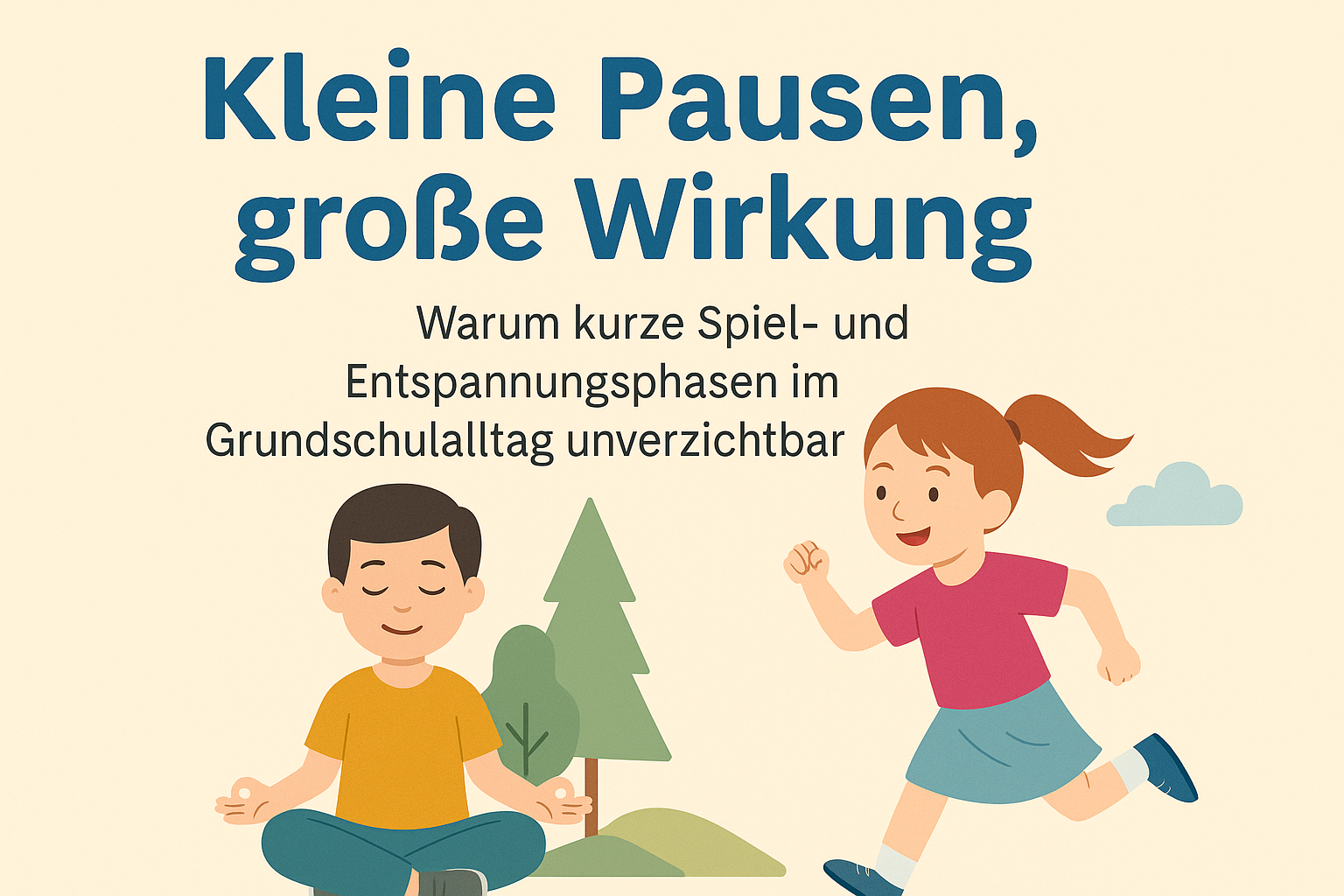 🧘‍♂️🏃‍♀️ Kleine Pausen, große Wirkung – Warum kurze Spiel- und Entspannungsphasen im Grundschulalltag unverzichtbar sind