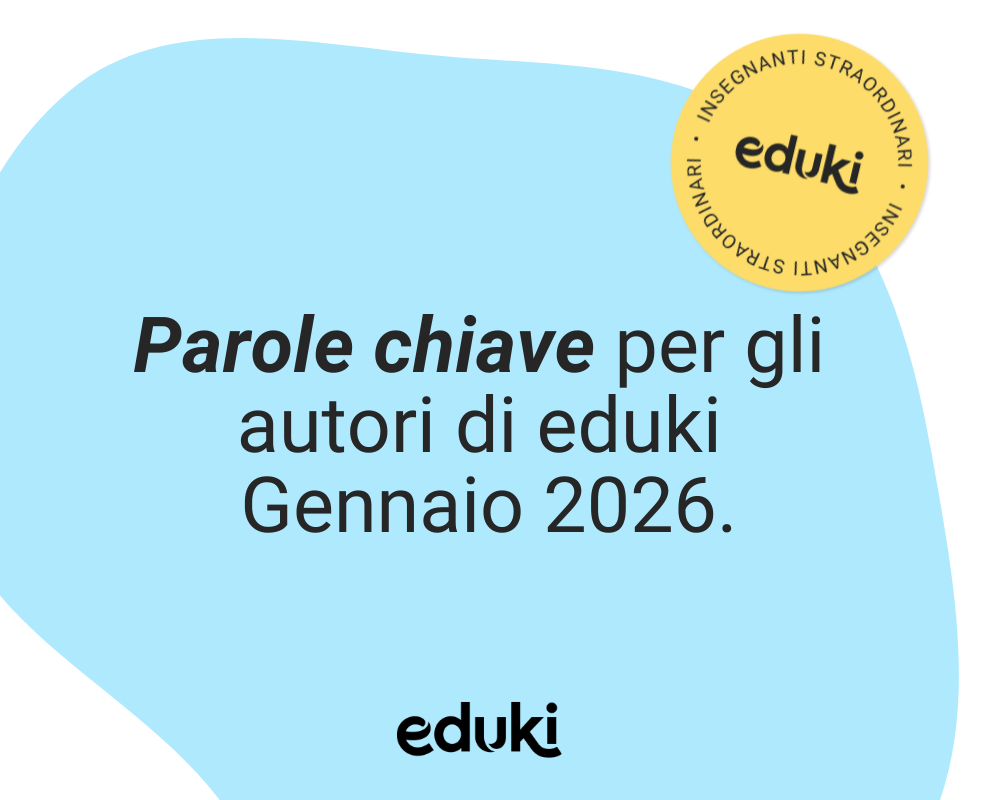 🏫 Parole chiave per gli autori di eduki - Gennaio 2026.