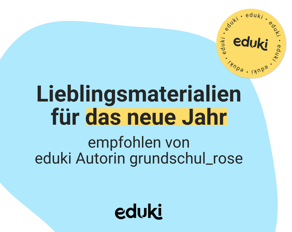 Autorin grundschul_rose empfiehlt ihre Lieblingsmaterialien für 2026
