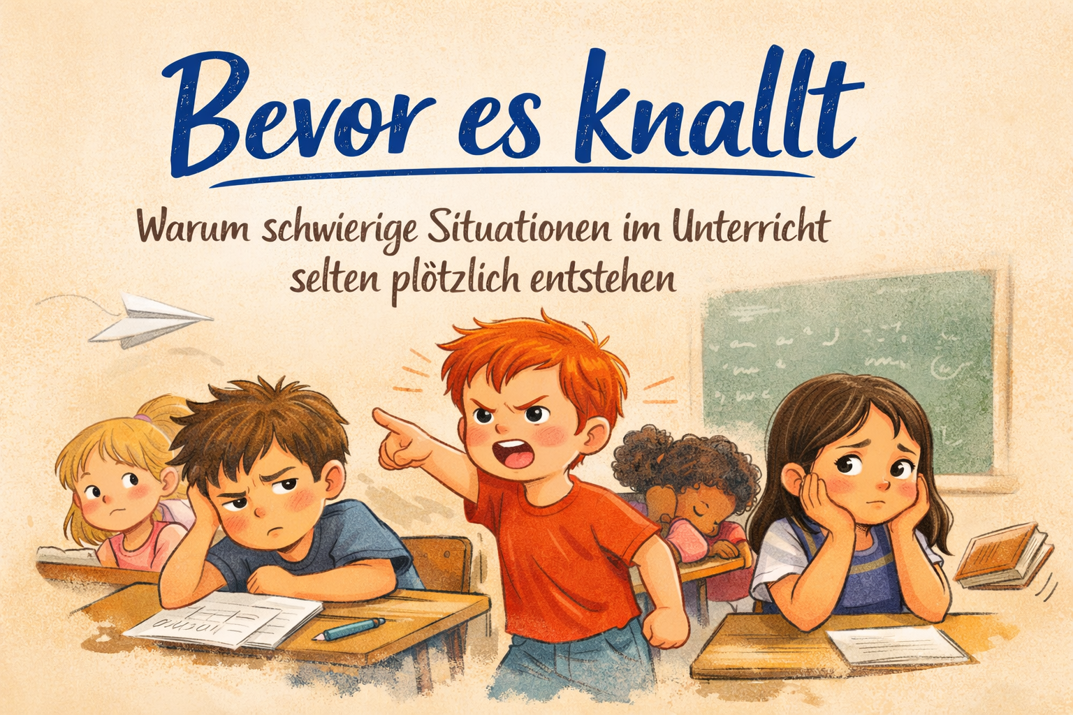 Bevor es knallt – warum schwierige Situationen im Unterricht selten plötzlich entstehen