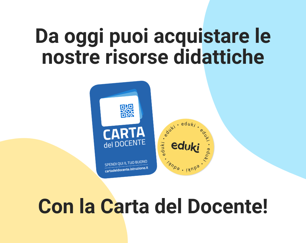 Acquista con la Carta Docente su eduki!