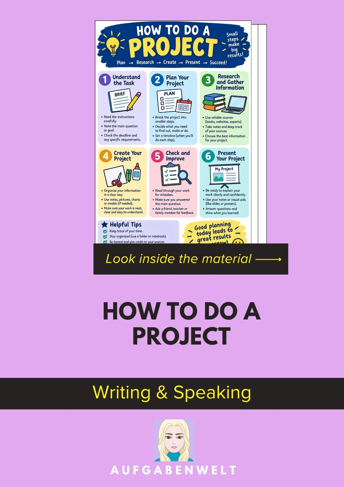 How to do a Project: Writing & Speaking – Unterrichtsmaterial im Fach ...