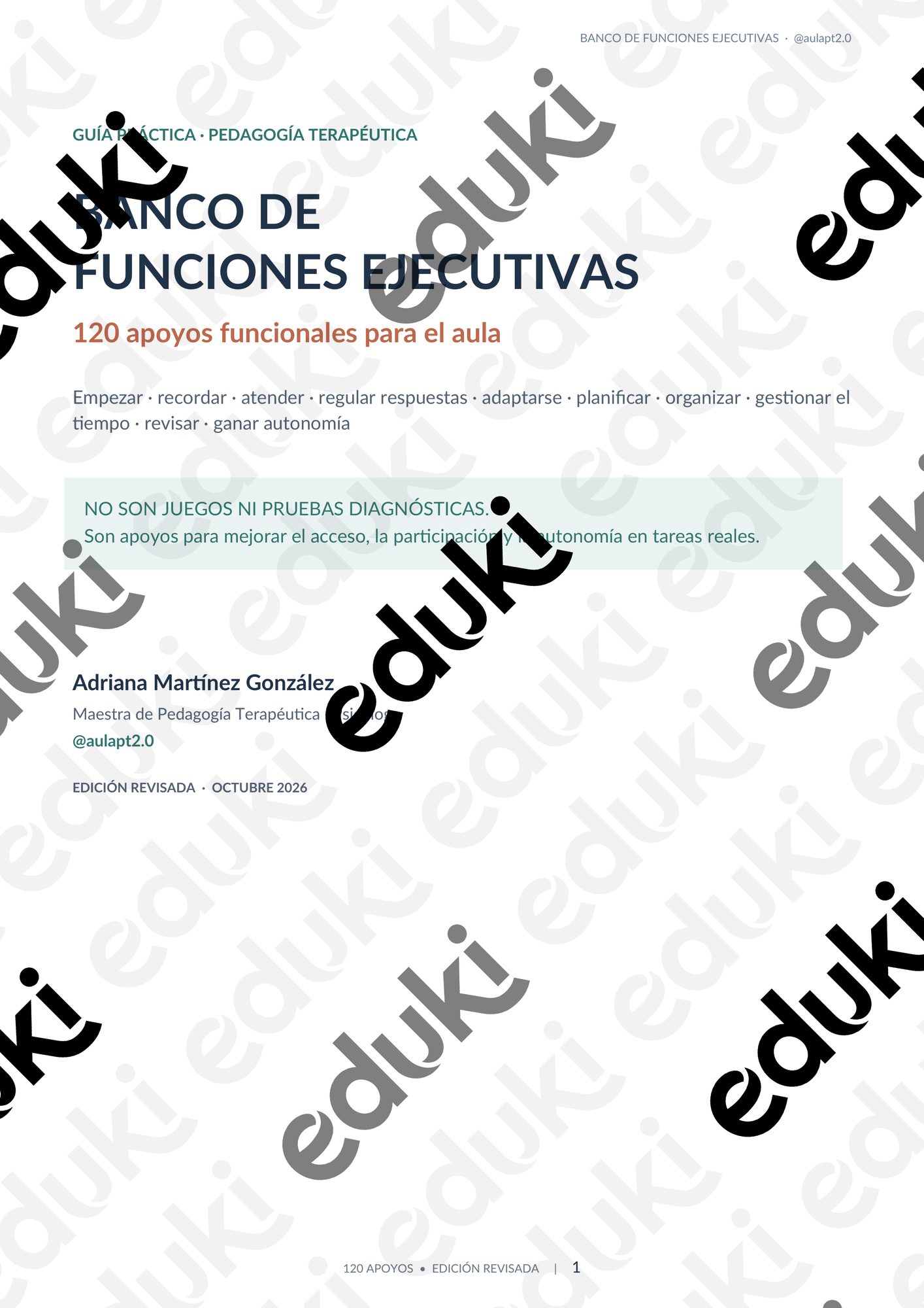 Banco Material Banco funciones ejecutivas - 120 apoyos - material de la siguiente ...
