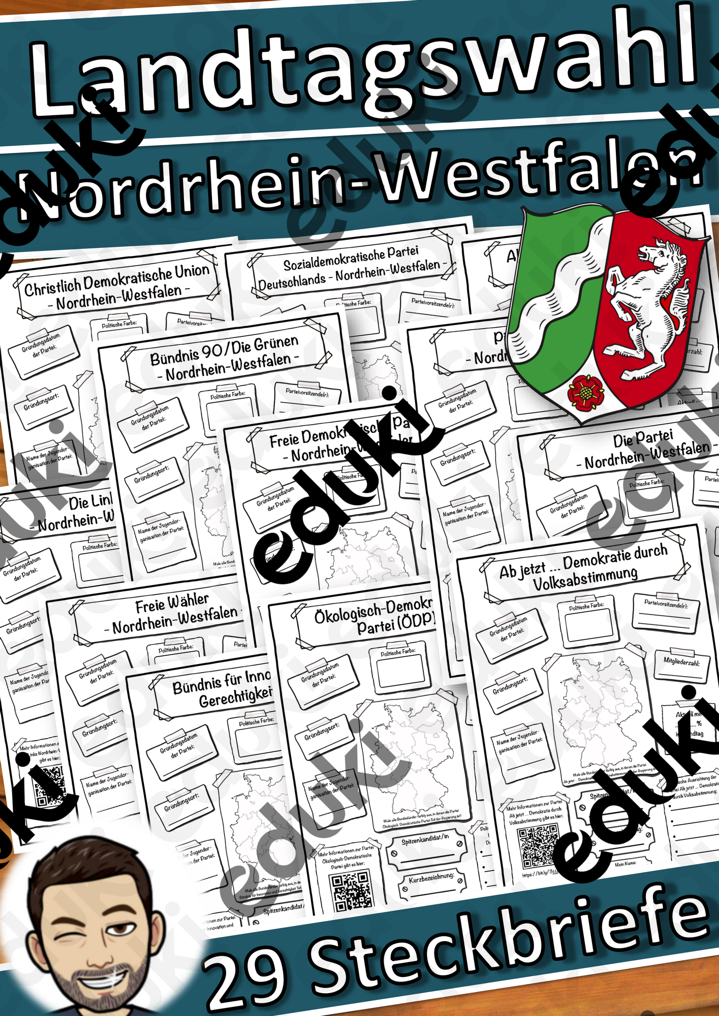 Landtagswahl Nordrhein-Westfalen 2022 - Steckbriefe Parteien