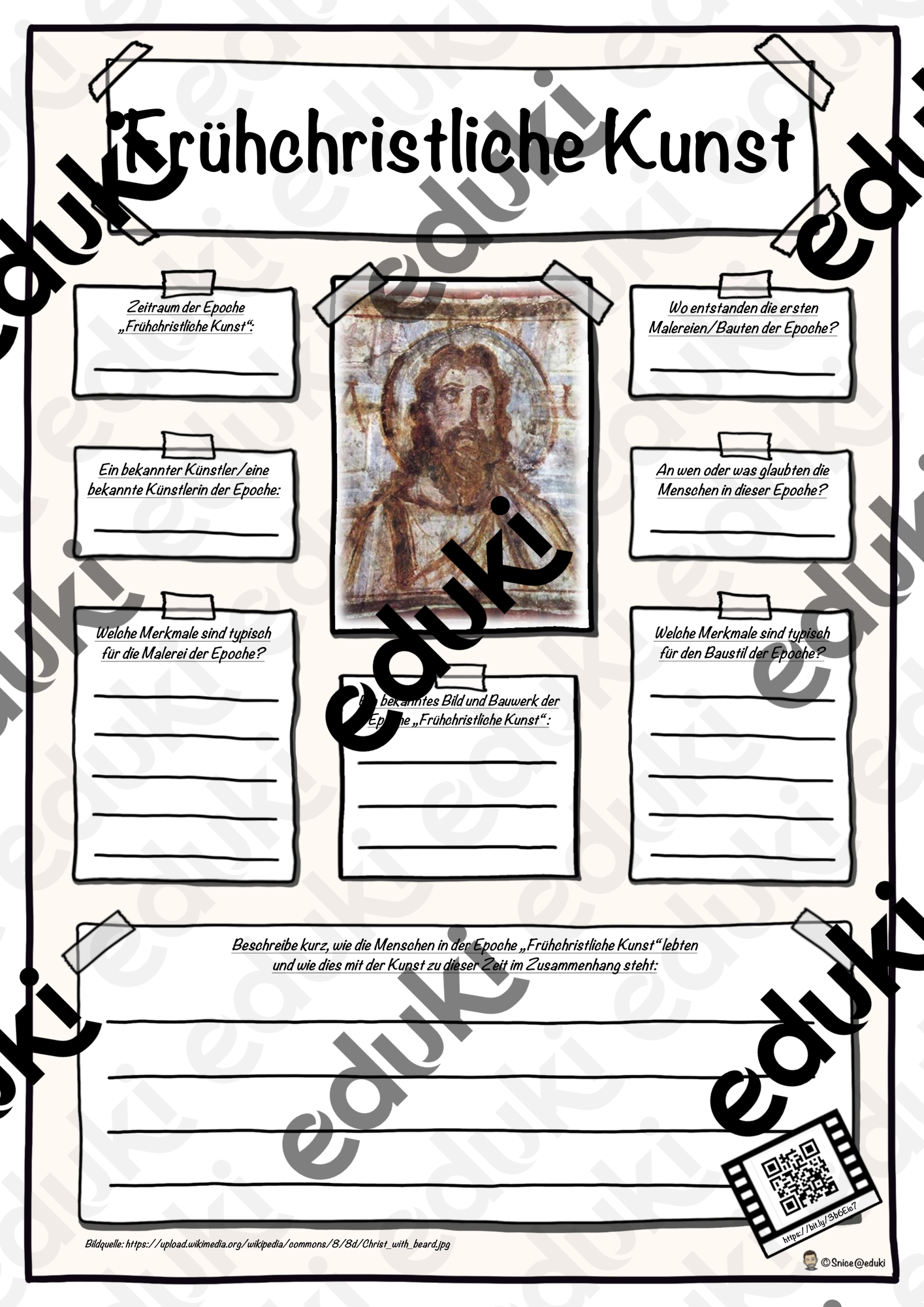Steckbrief Kunstepoche Frühchristliche Kunst