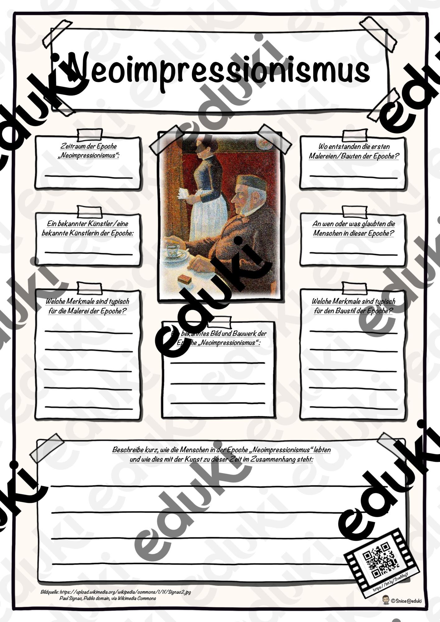 Steckbrief Kunstepoche Neoimpressionismus