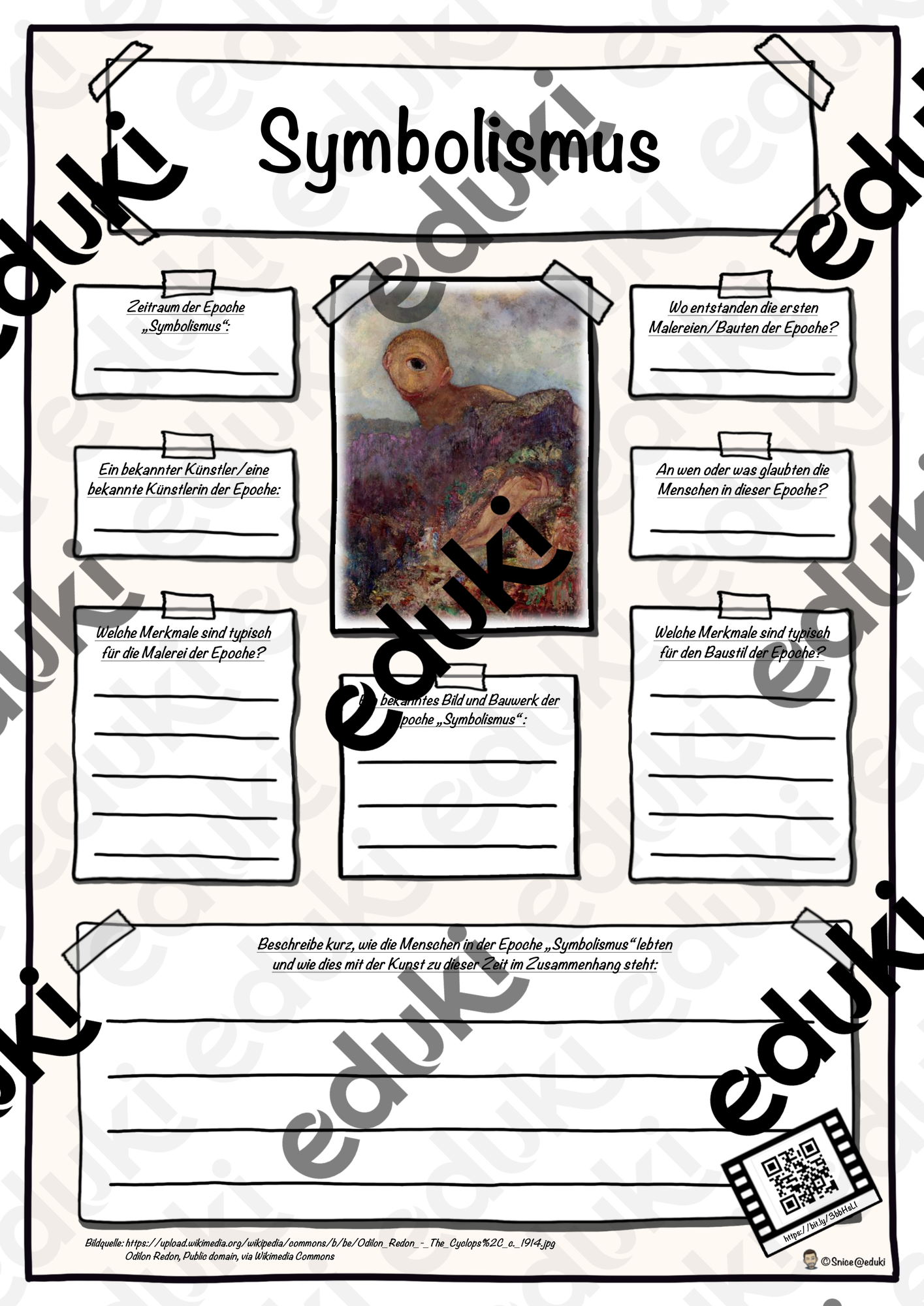 Steckbrief Kunstepoche Symbolismus