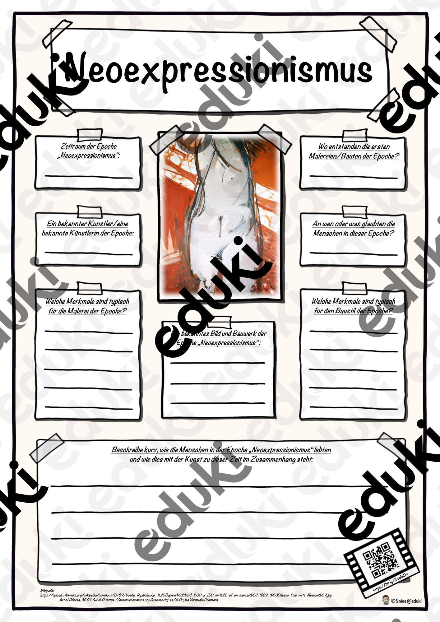 Steckbrief Kunstepoche Neoexpressionismus