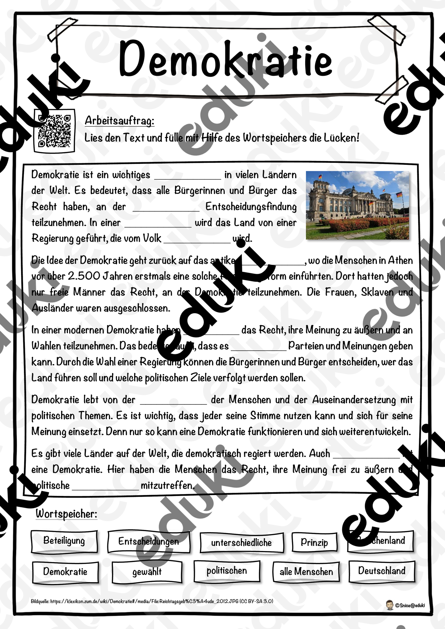 Demokratie im Unterricht: Materialien, Ideen und Arbeitsblätter für die Klasse