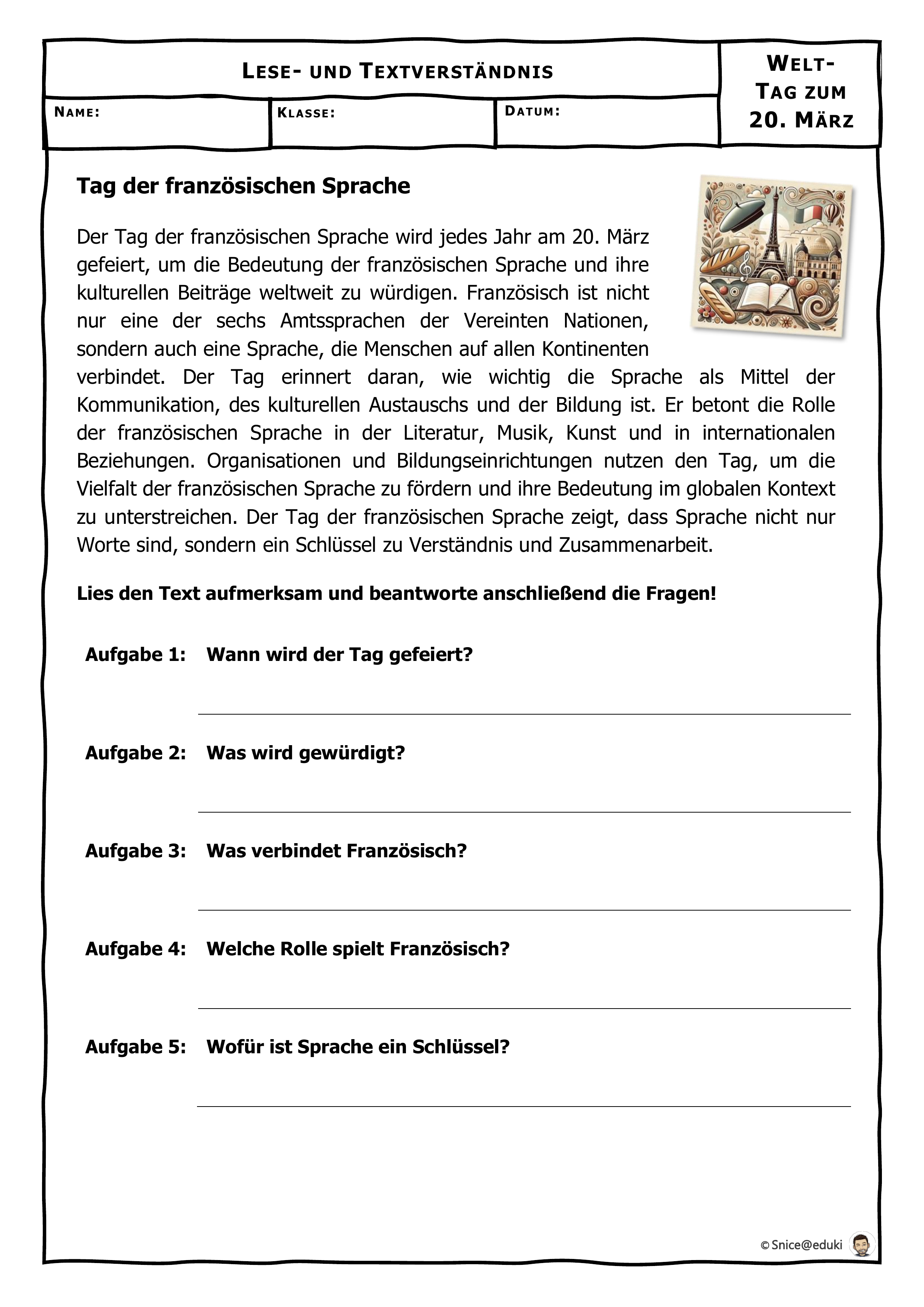 03-20 Tag der französischen Sprache