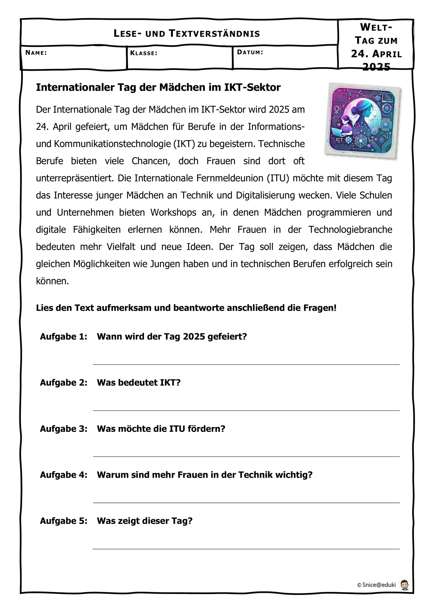 04-24 Internationaler Tag der Mädchen im IKT-Sektor