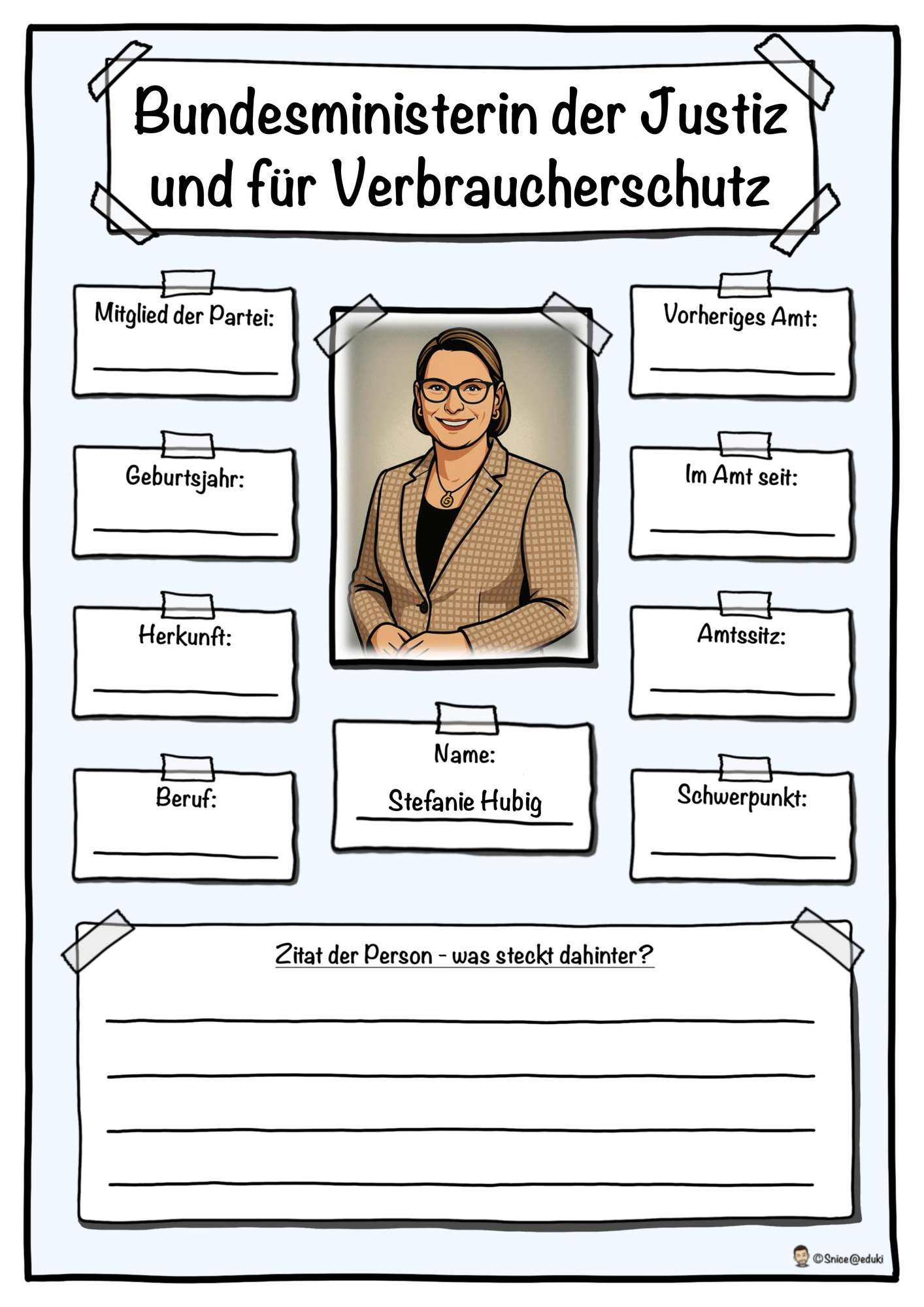 Bundesministerin der Justiz und für Verbraucherschutz - Stefanie Hubig