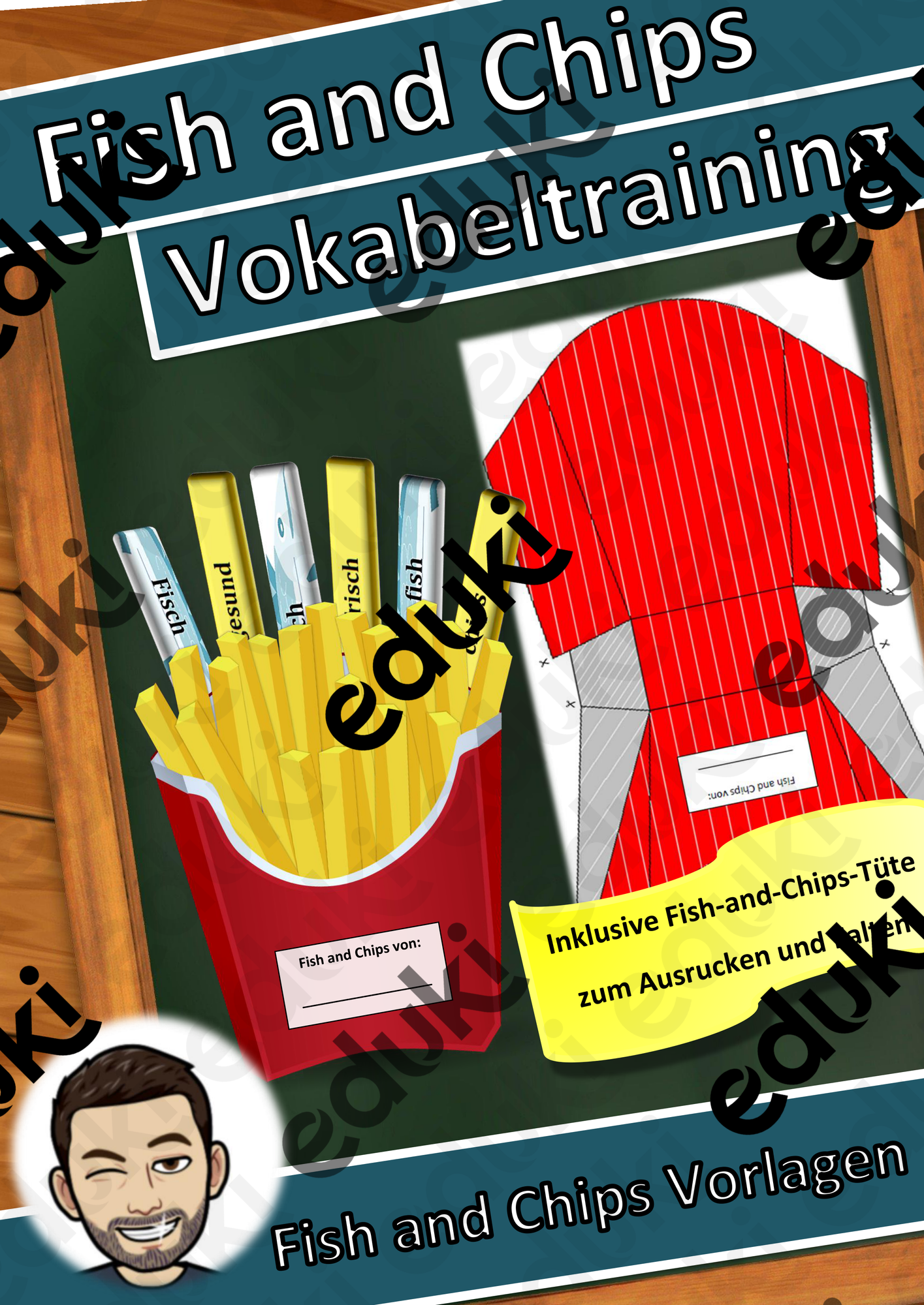 Fish and Chips Vokabeltraining (auch Homeschooling)