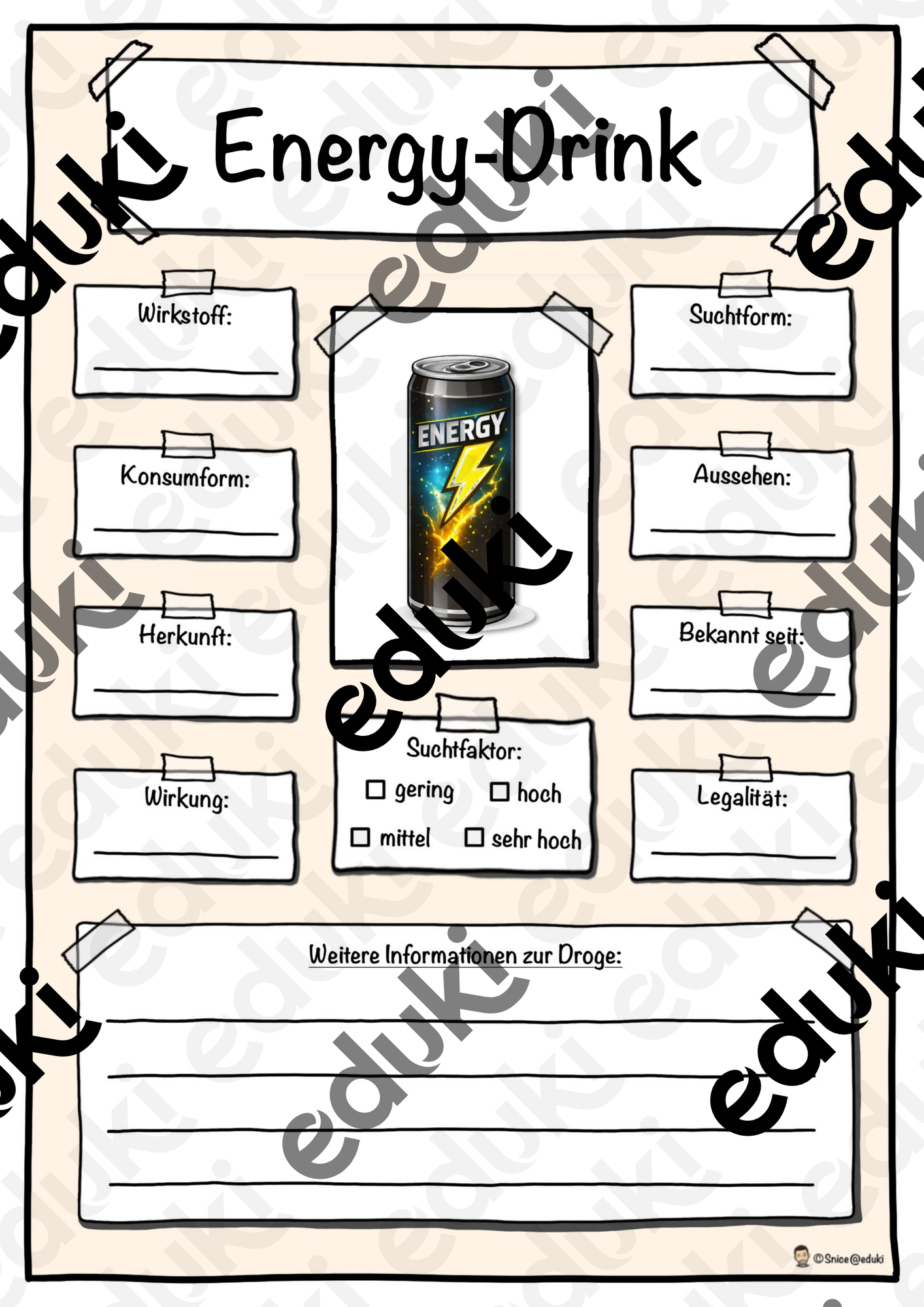 Steckbrief Droge Energydrink – Drogenprävention