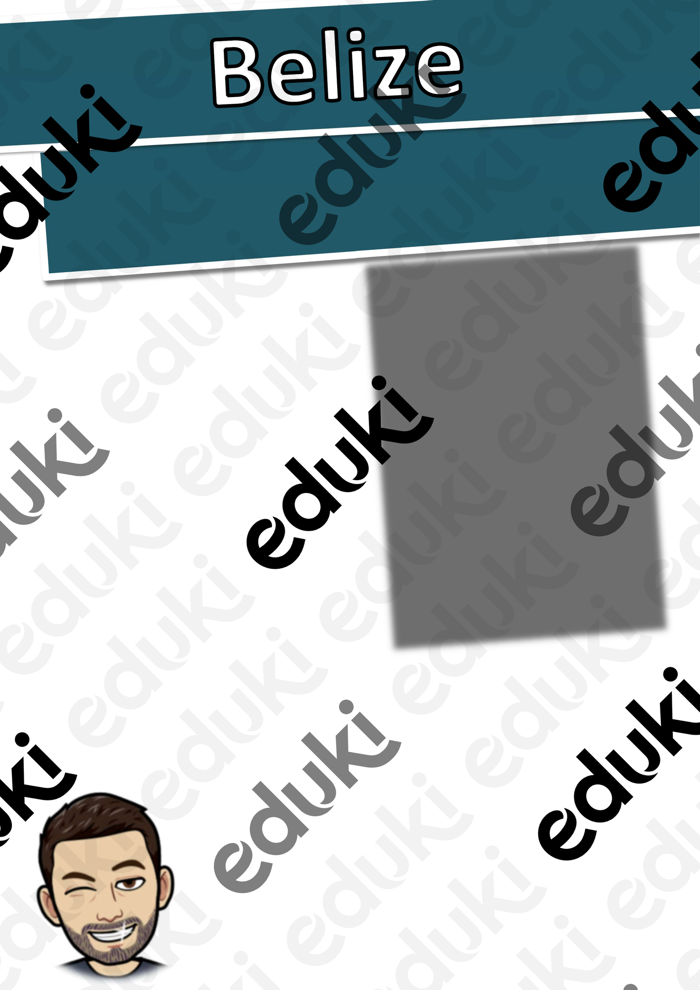 Belize Lückentext mit Wortspeicher Hörverstehen und Suchsel