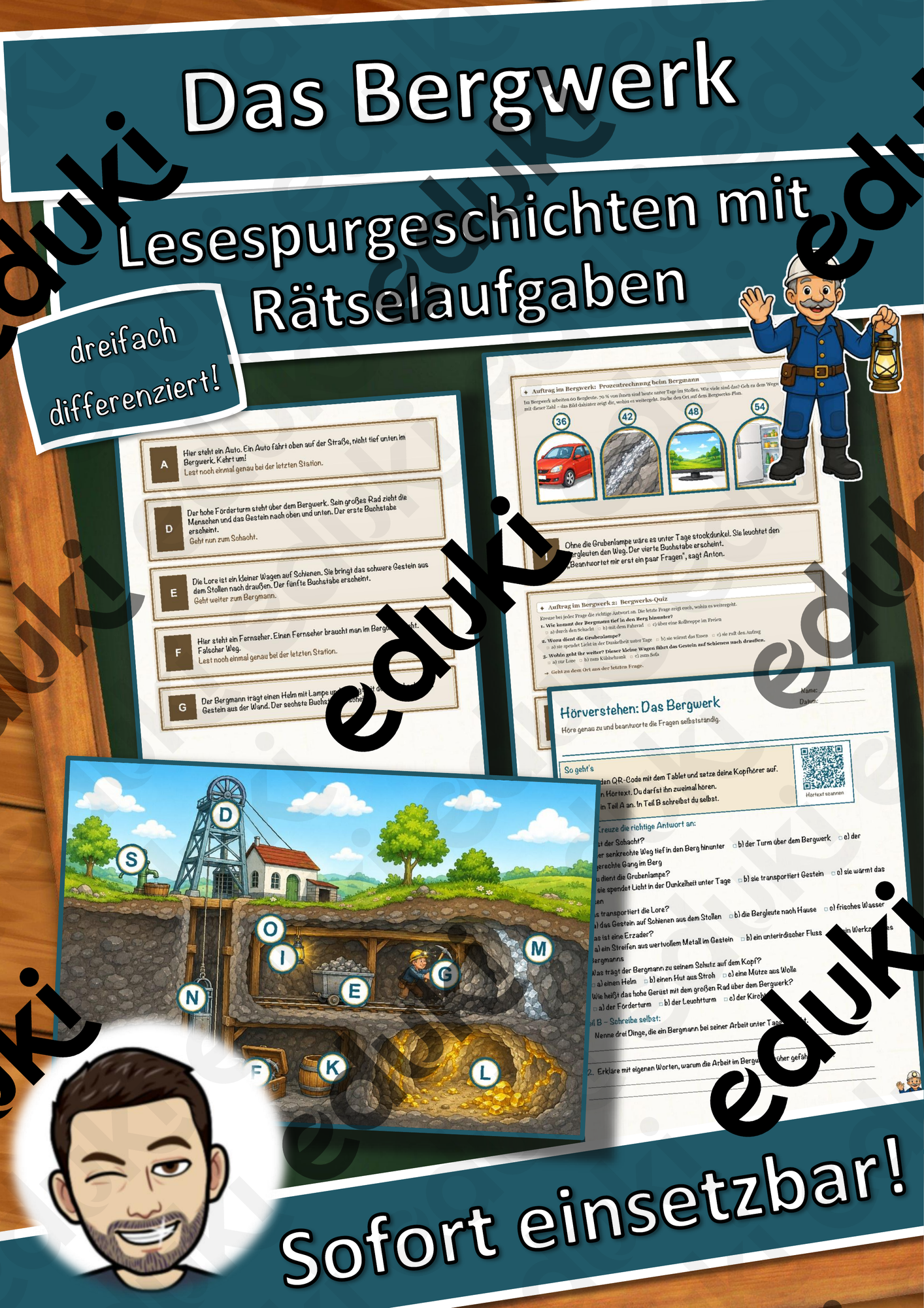 Das Bergwerk – Ein Abenteuer unter Tage – Lesespurgeschichte mit Rätselaufgaben (Klasse 5)