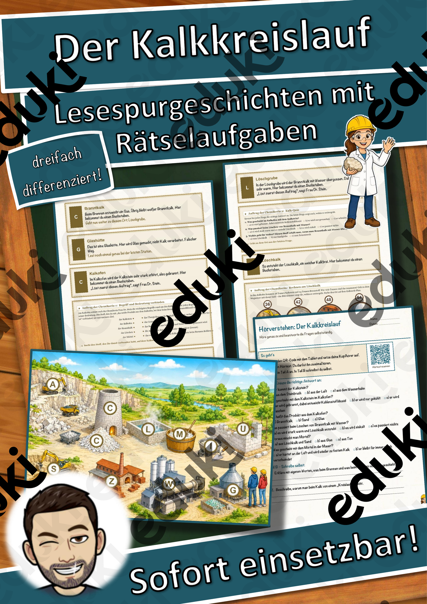 Der Kalkkreislauf – Lesespurgeschichte mit Rätselaufgaben (Klasse 9)