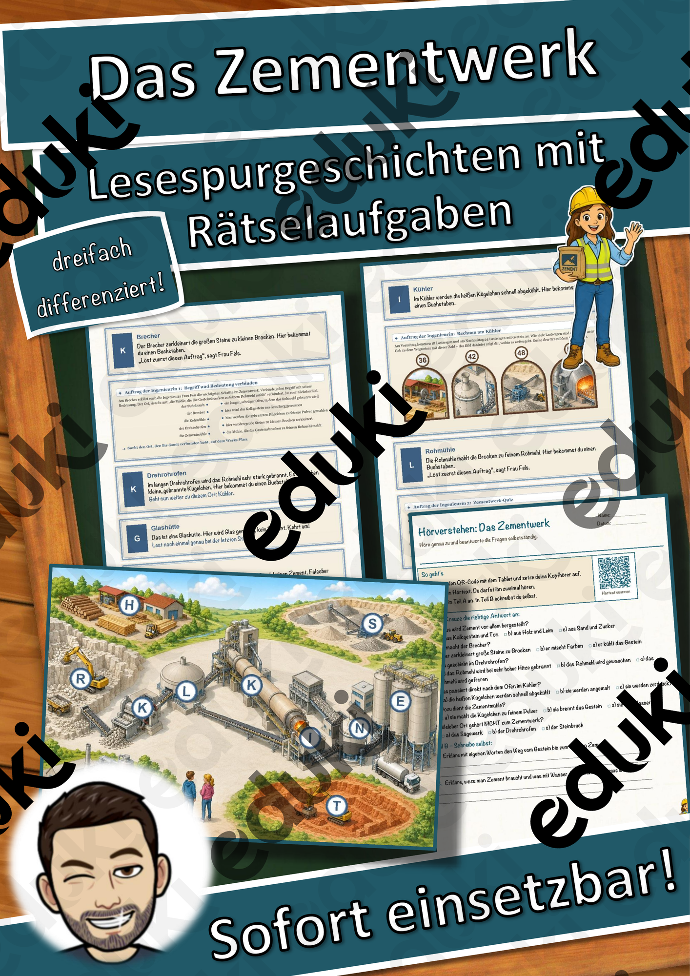 Das Zementwerk – Lesespurgeschichte mit Rätselaufgaben (Klasse 9)