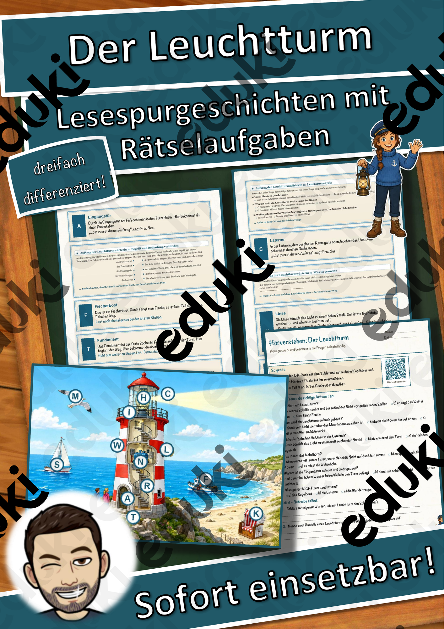 Der Leuchtturm – Lesespurgeschichte mit Rätselaufgaben (Klasse 8)