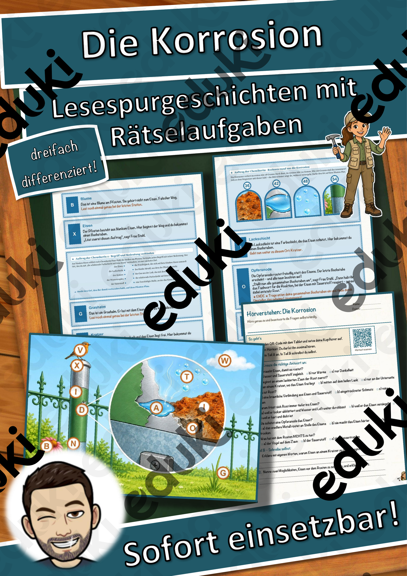 Die Korrosion – Lesespurgeschichte mit Rätselaufgaben (Klasse 9)
