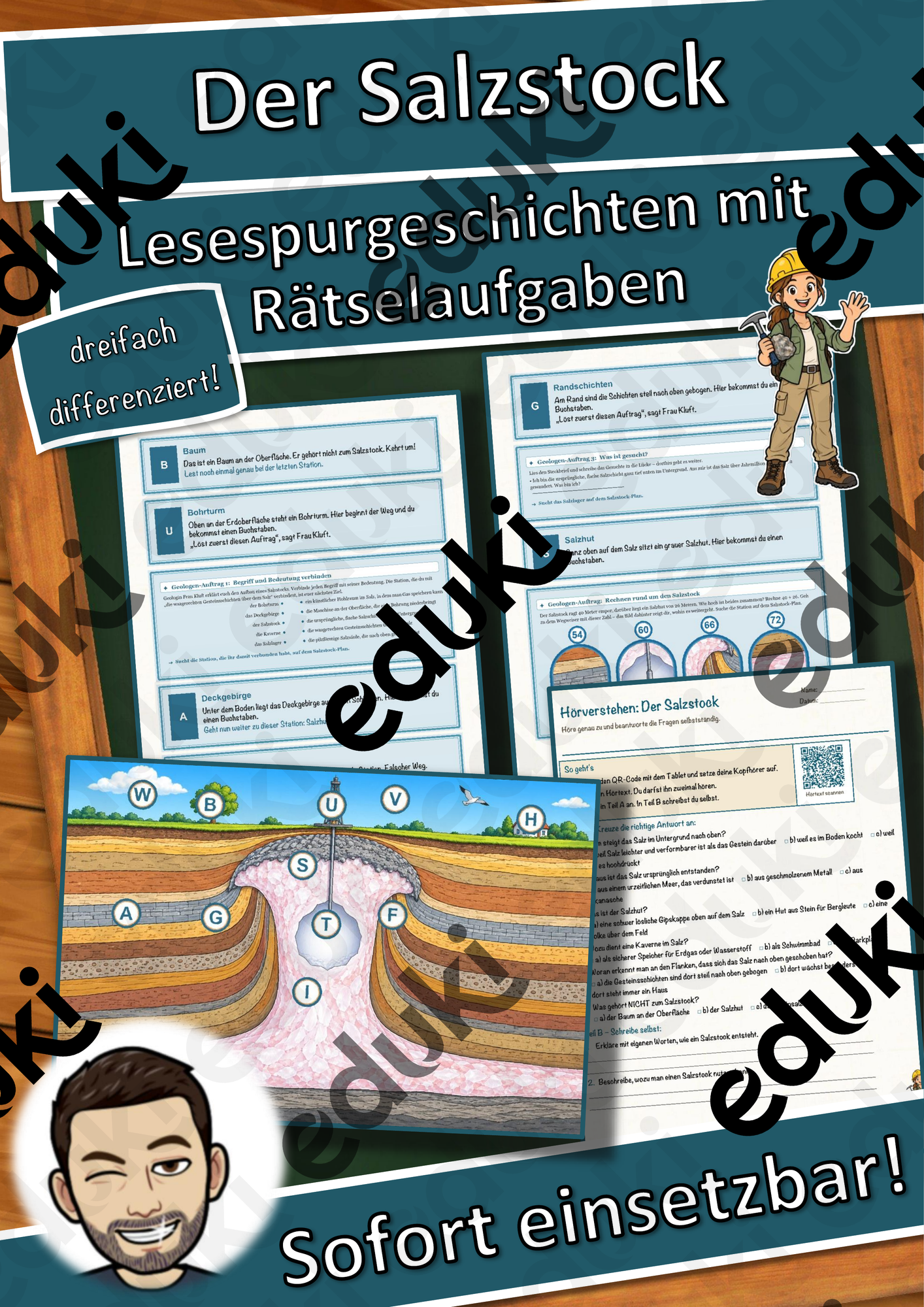 Der Salzstock – Lesespurgeschichte mit Rätselaufgaben (Klasse 9)