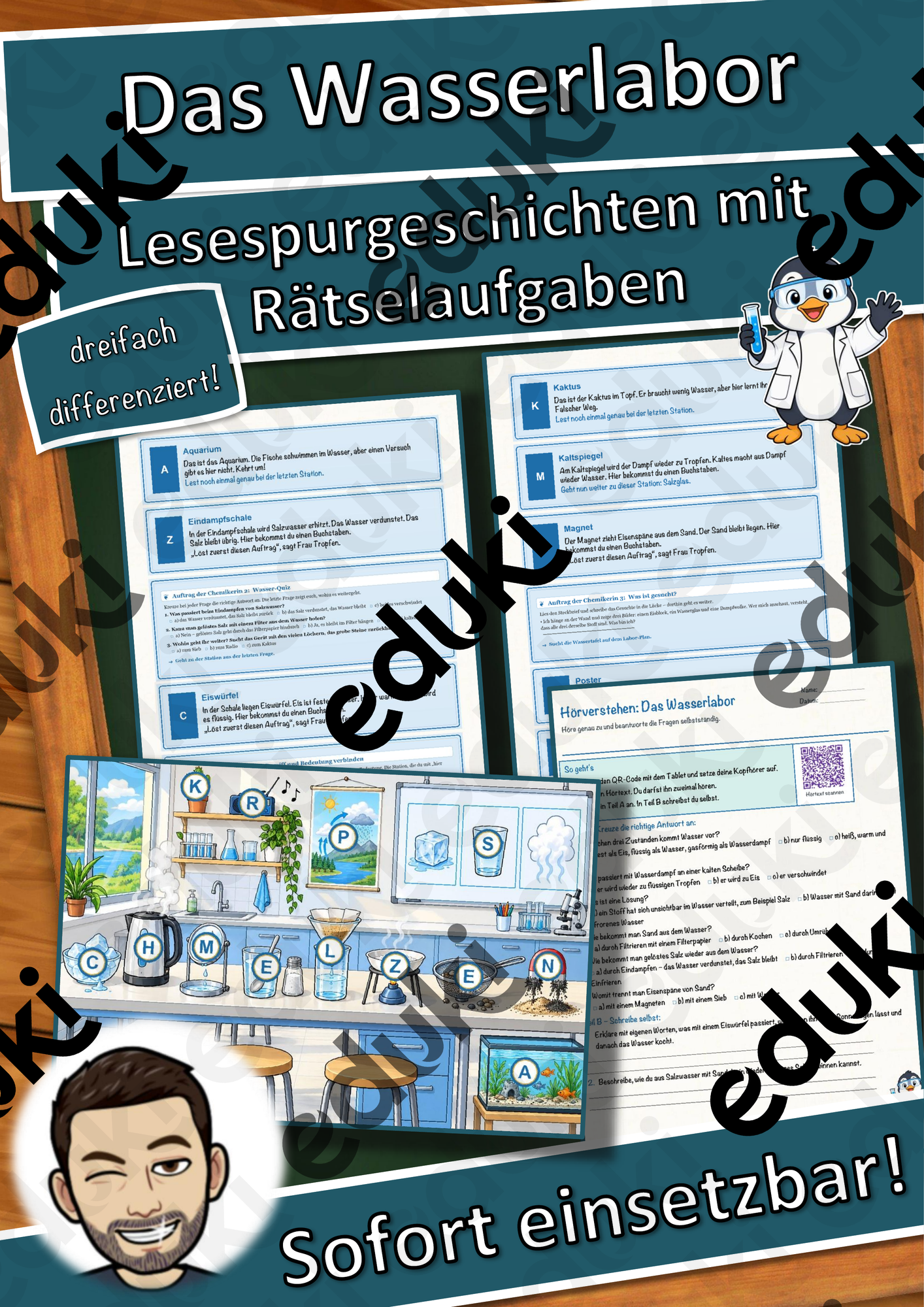 Das Wasserlabor – Lesespurgeschichte mit Rätselaufgaben (Klasse 5)