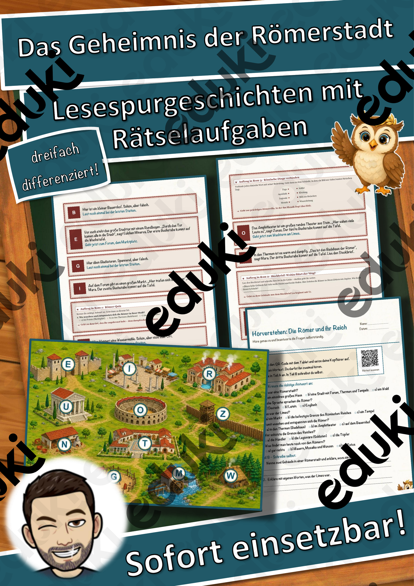 Das Geheimnis der Römerstadt – Lesespurgeschichte mit Rätselaufgaben (Klasse 6)