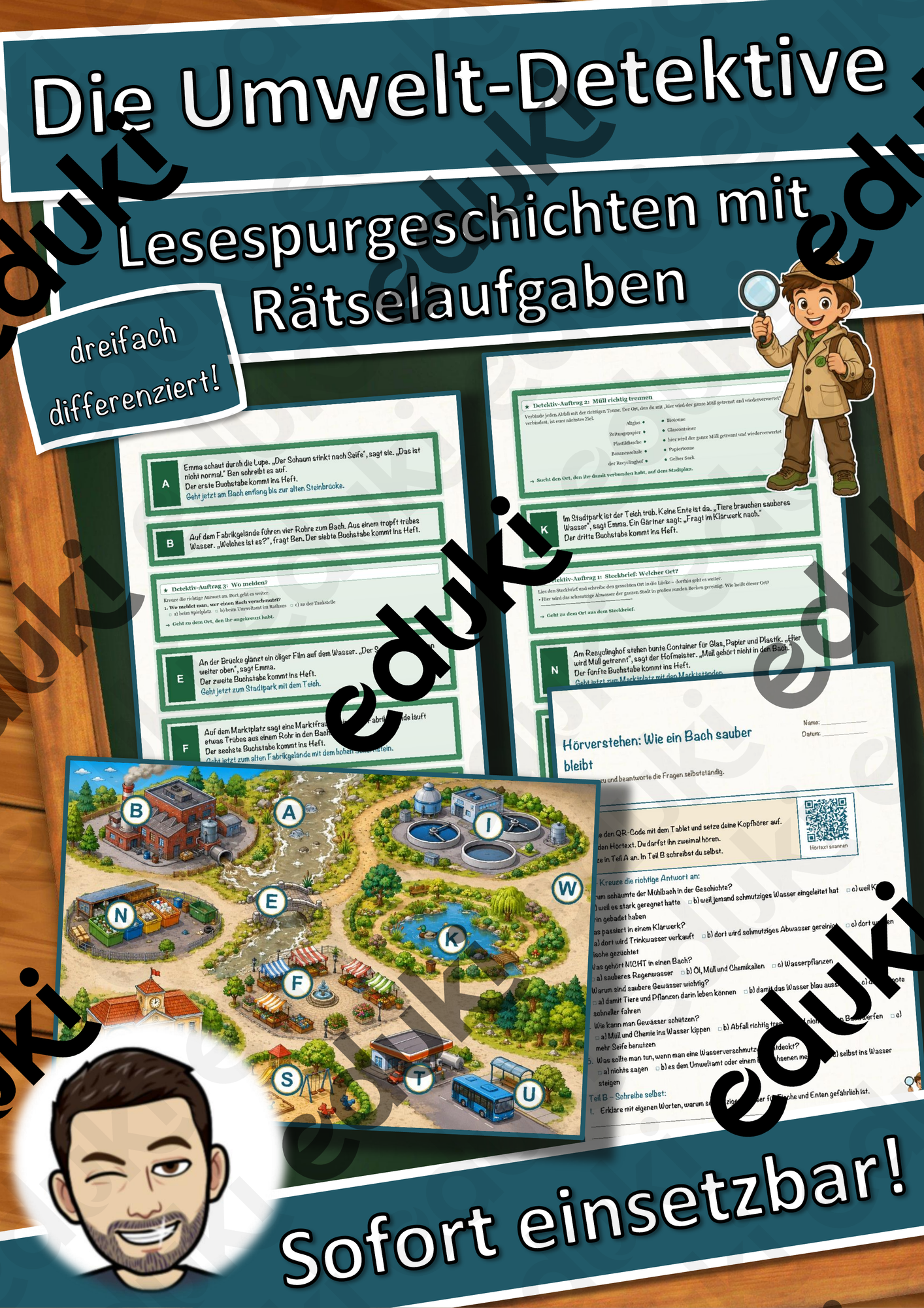 Die Umwelt-Detektive – Lesespurgeschichte mit Rätselaufgaben (Klasse 5)
