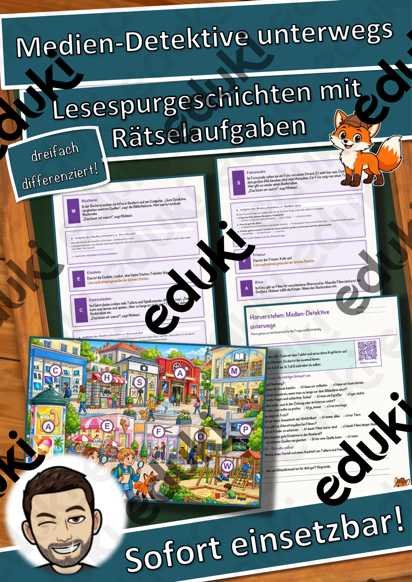 Medien-Detektive unterwegs – Lesespurgeschichte mit Rätselaufgaben (Klasse 3)