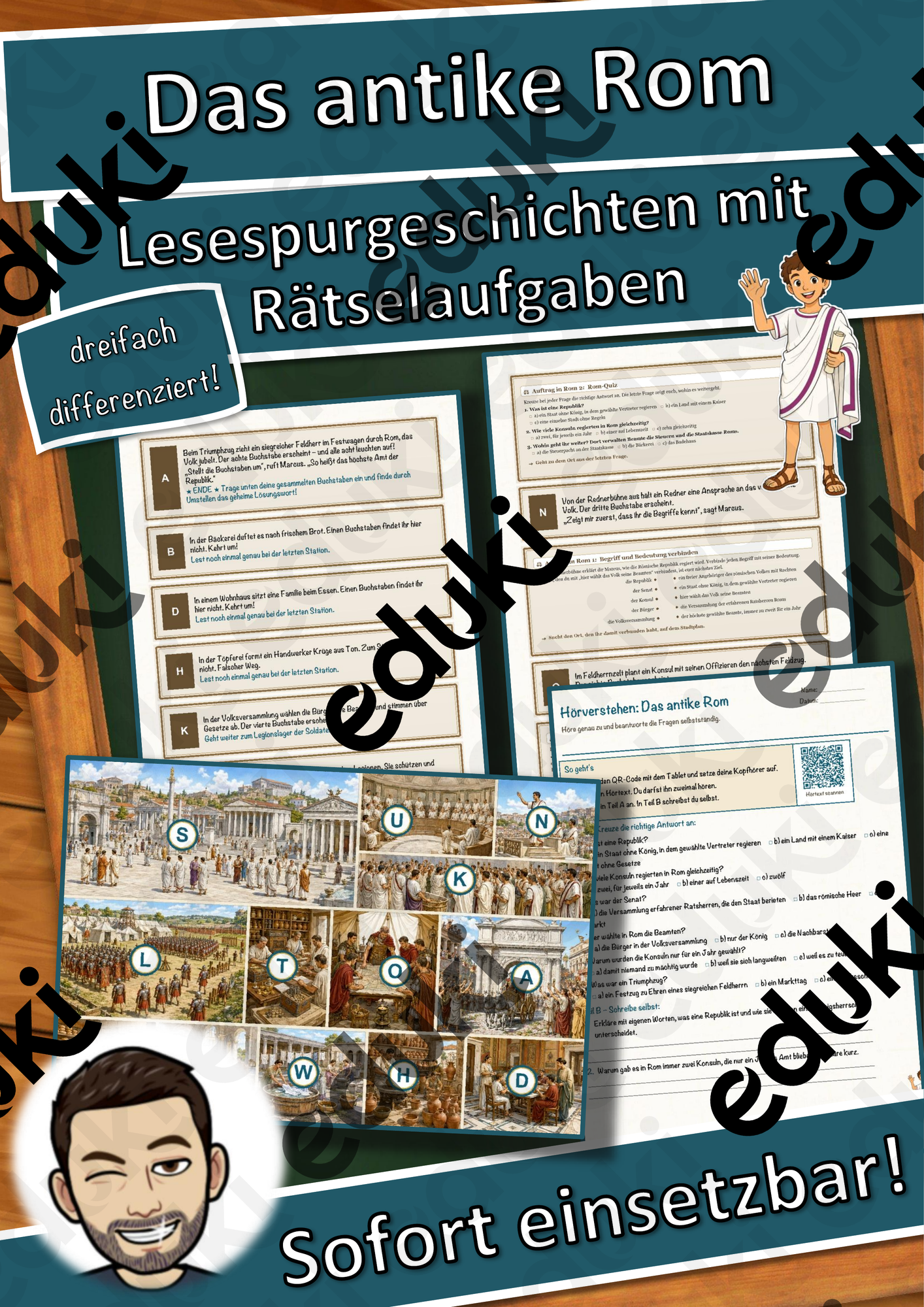 Das antike Rom – die Republik – Lesespurgeschichte mit Rätselaufgaben (Klasse 7)
